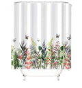 Jolof Store Floral Shower Curtain – Anti-Mould Waterproof Fabric, 200x220cm