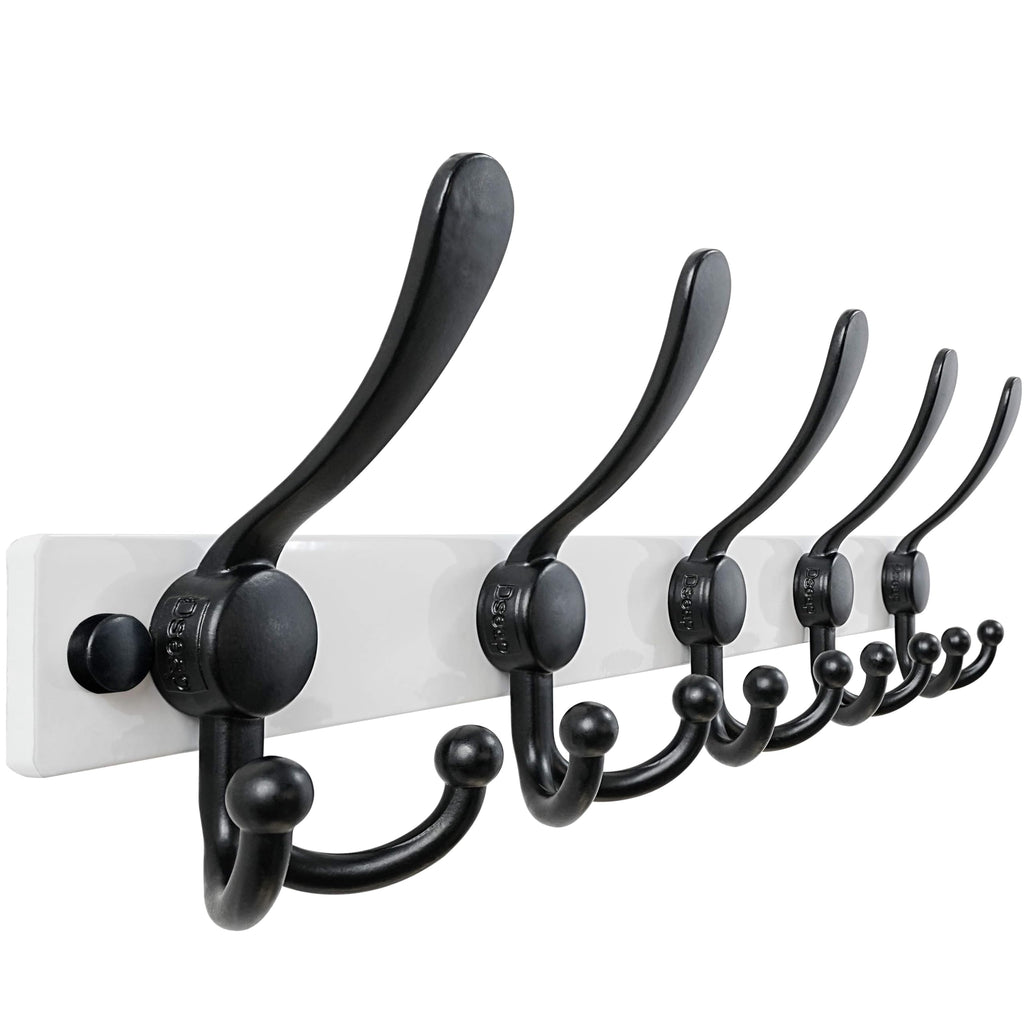 Dseap Coat Rack Wall Mount, Heavy Duty 2.5mm Base vs Flimsy 1mm, Double-Thick Solid Anti-Snap Hooks - image 1