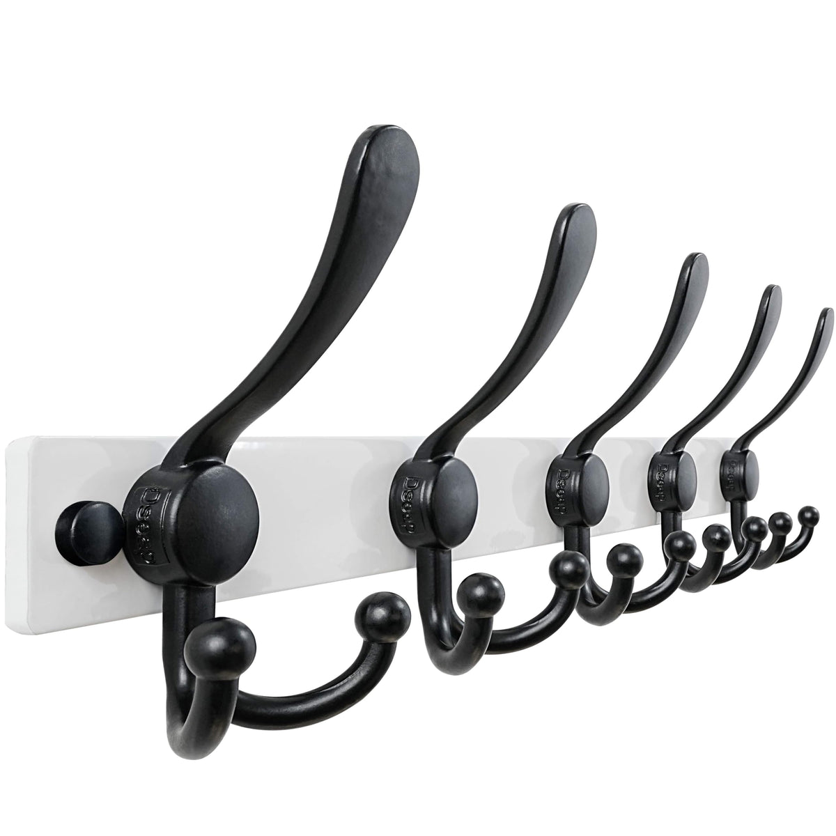 Dseap Coat Rack Wall Mount, Heavy Duty 2.5mm Base vs Flimsy 1mm, Double-Thick Solid Anti-Snap Hooks - image 1