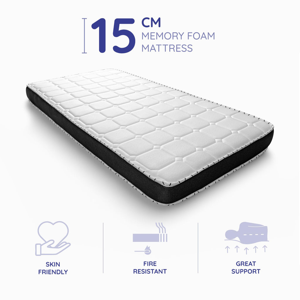 Cosmos Upsilon 3ft Single Memory Foam Mattress – 7-Zone Back Support