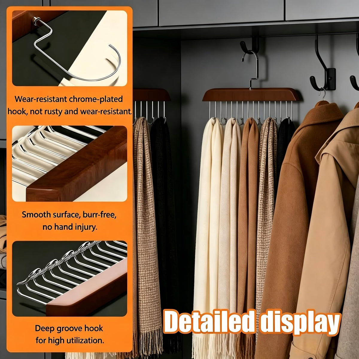2 Pack Non-Slip Wooden Skid-Proof Belt Holder - image 4