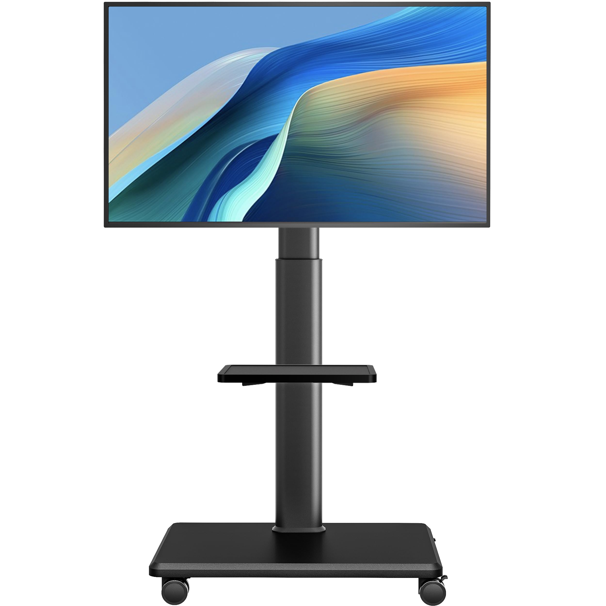 Jolof Store Rolling TV Stand – Swivel Mobile Cart for 27-65 Inch TVs