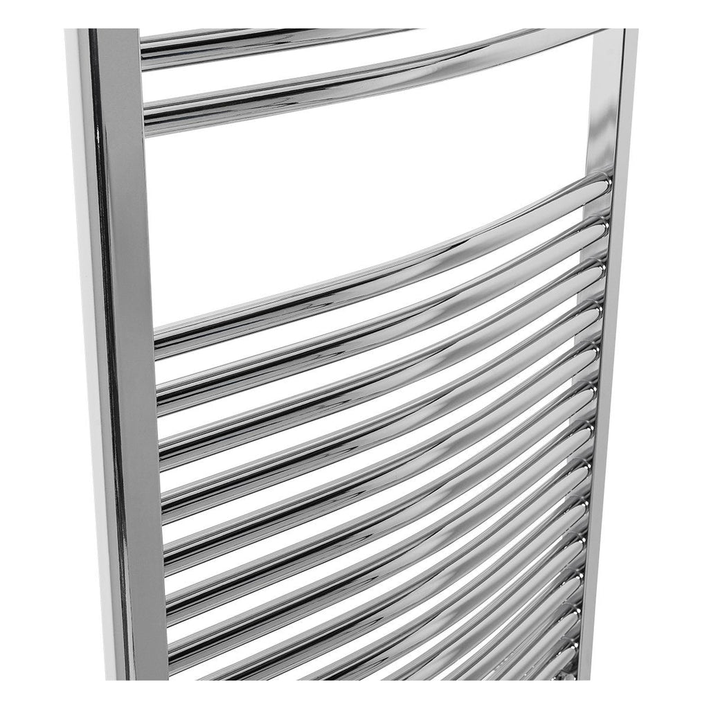 Warmehaus Curved Heated Towel Rail Radiator Ladder Chrome 1200x600mm - image 4