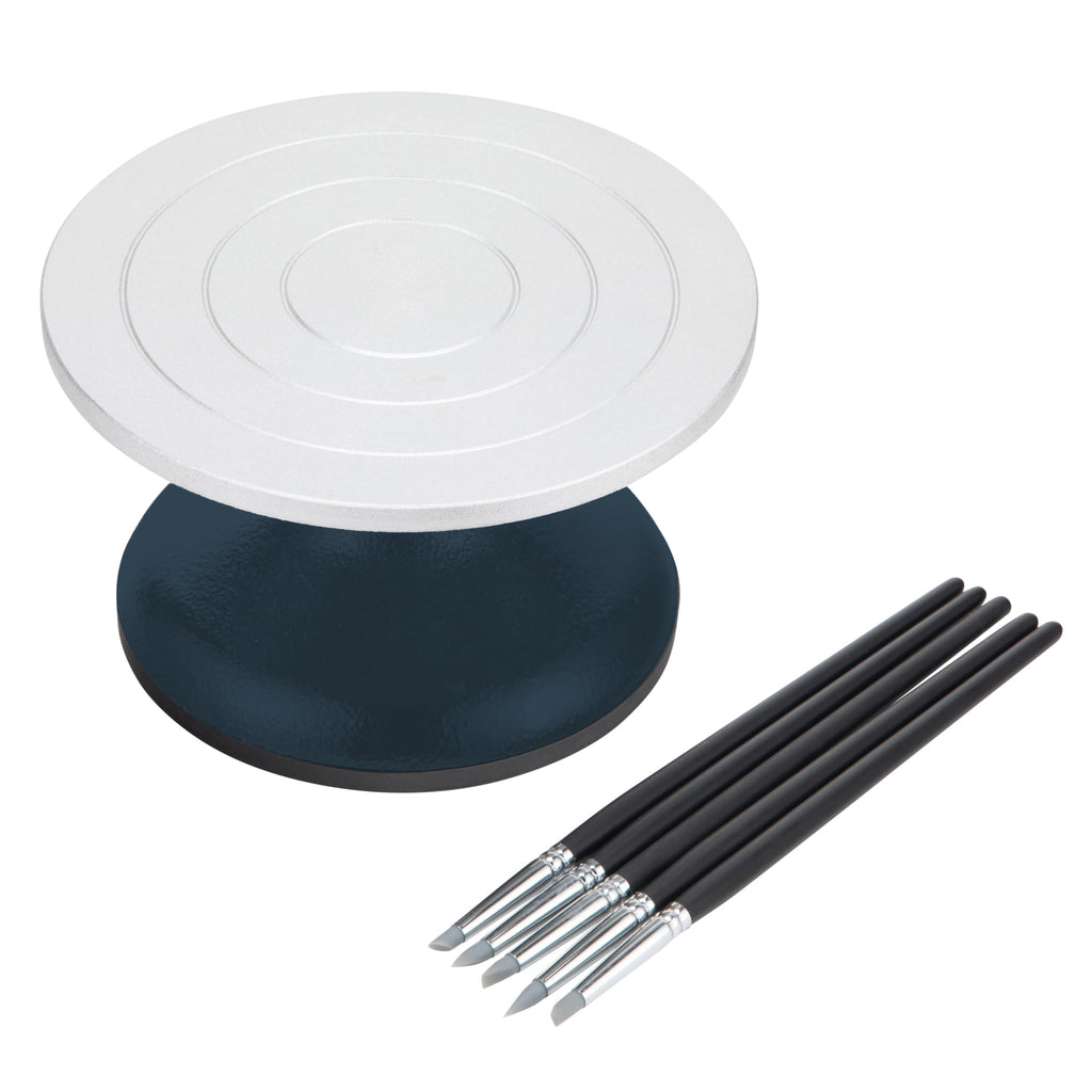 Agustu 18cm Pottery Wheel – Metal Banding Turntable for Clay & Ceramics