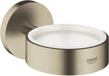 GROHE Essentials Soap Holder – Brushed Nickel Metal Wall Mount