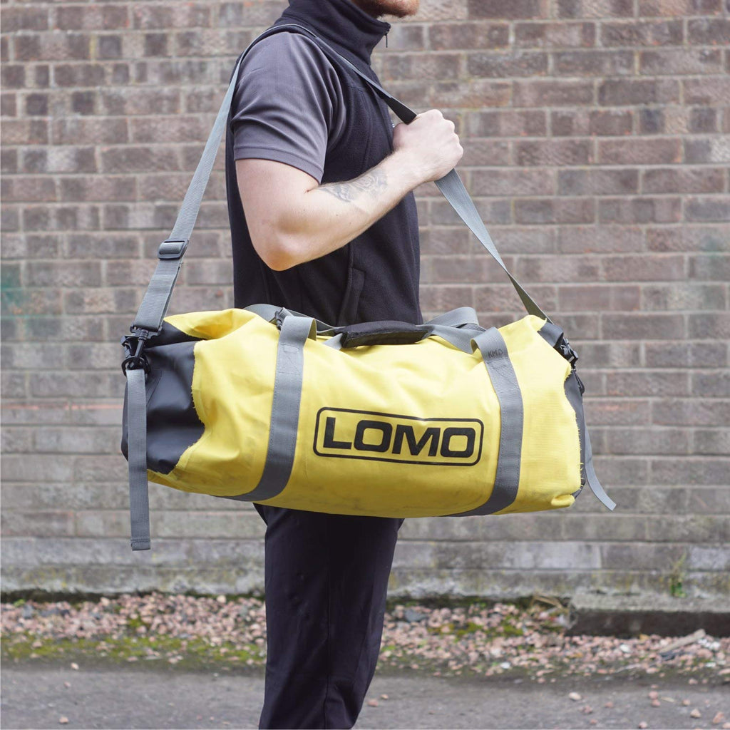 Lomo 60L Waterproof Dry Bag Roll Top Holdall - Yellow |