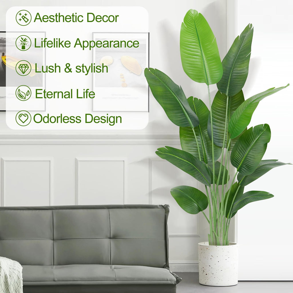 Keeplush 180cm Artificial Bird of Paradise Plant | Faux Banana Tree
