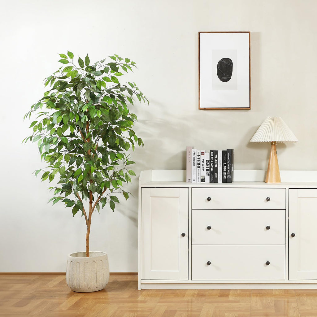 Fopamtri 150cm Artificial Ficus Tree | Large Fake Potted Indoor Plant