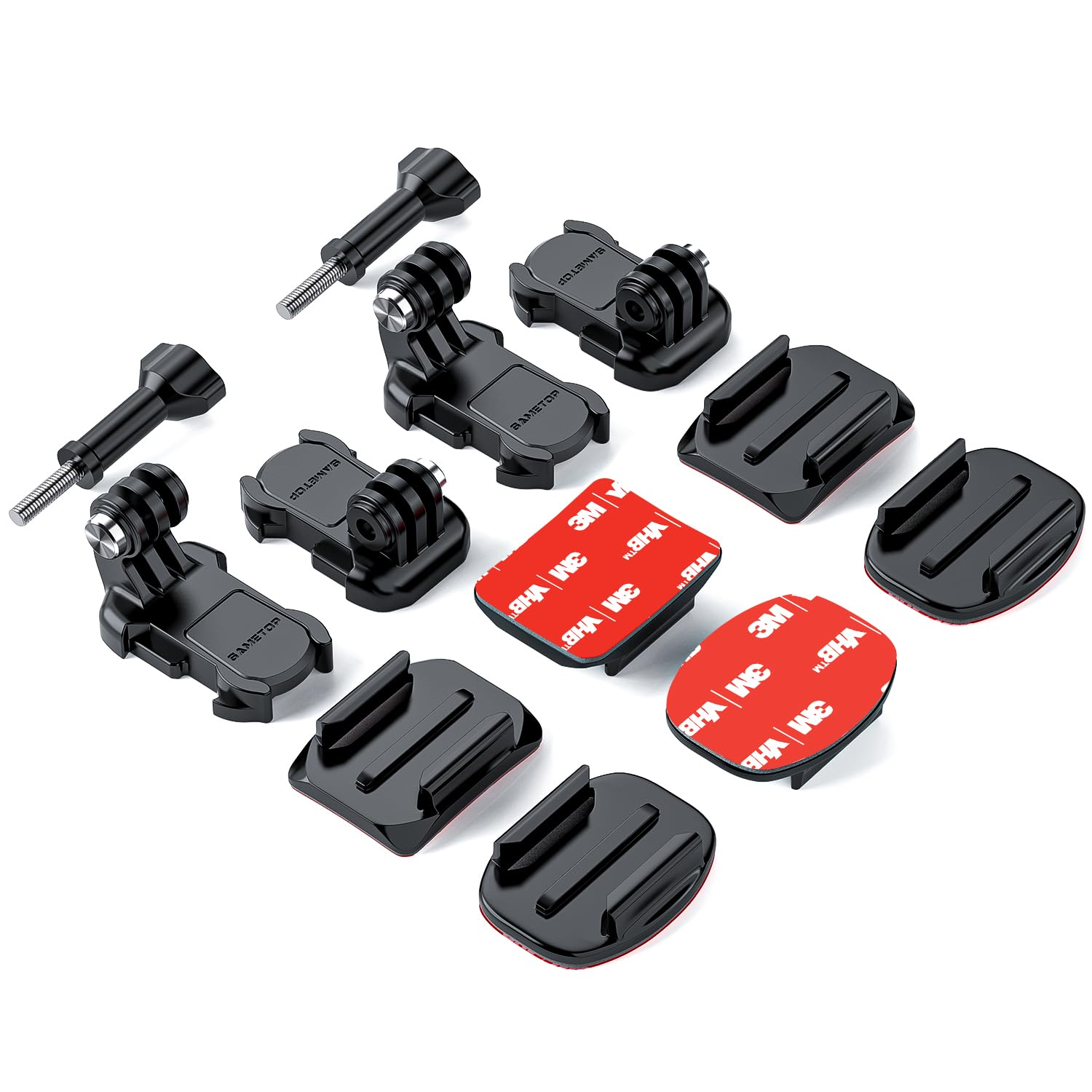 Sametop 12-in-1 Helmet Adhesive Mount Kit for GoPro & DJI Osmo Action