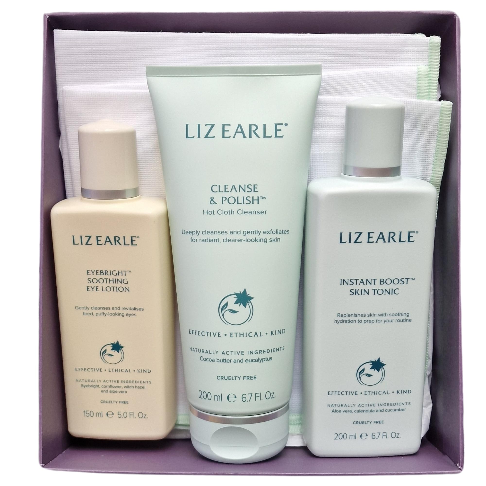 Liz Earle Revitalising 3-Piece Skincare Gift Set with Full-Size Products