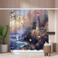 Lighthouse Shower Curtain – Mold Resistant Waterproof Polyester
