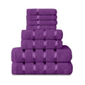 GC Gaveno Cavailia 8-Piece Cotton Towel Bale Set - Aubergine 450 GSM