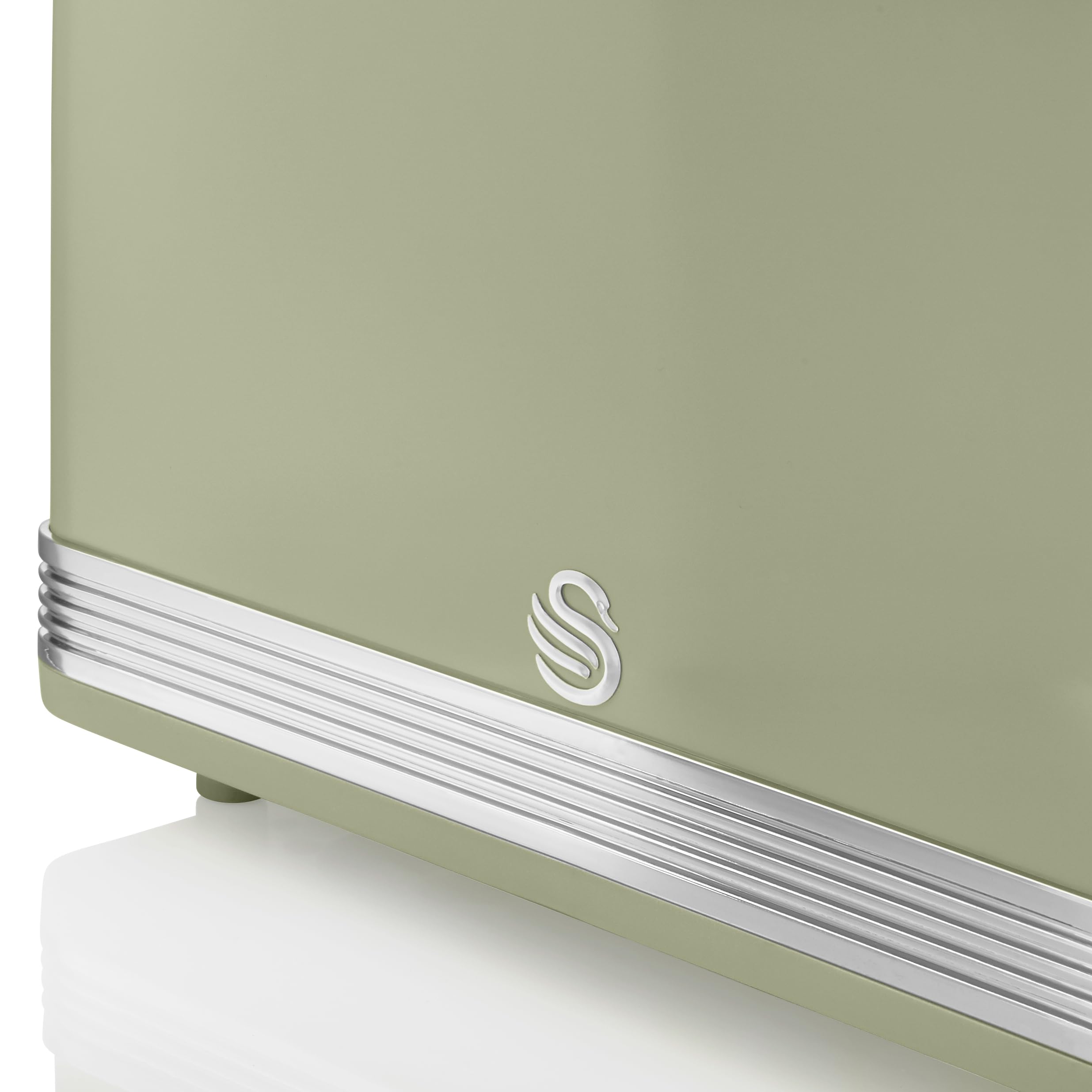 Swan Retro 4-Slice Toaster – 1600W with 6 Browning Levels, Green