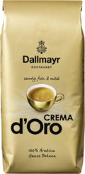 Dallmayr Crema d'Oro Whole Bean Arabica Coffee - Mild & Fein (8x1000g)