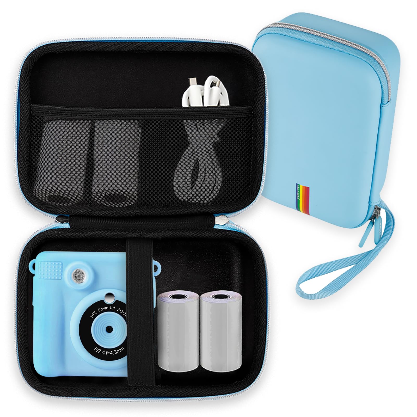 Leayjeen Kids Instant Print Camera Case - Protective Cover, Blue