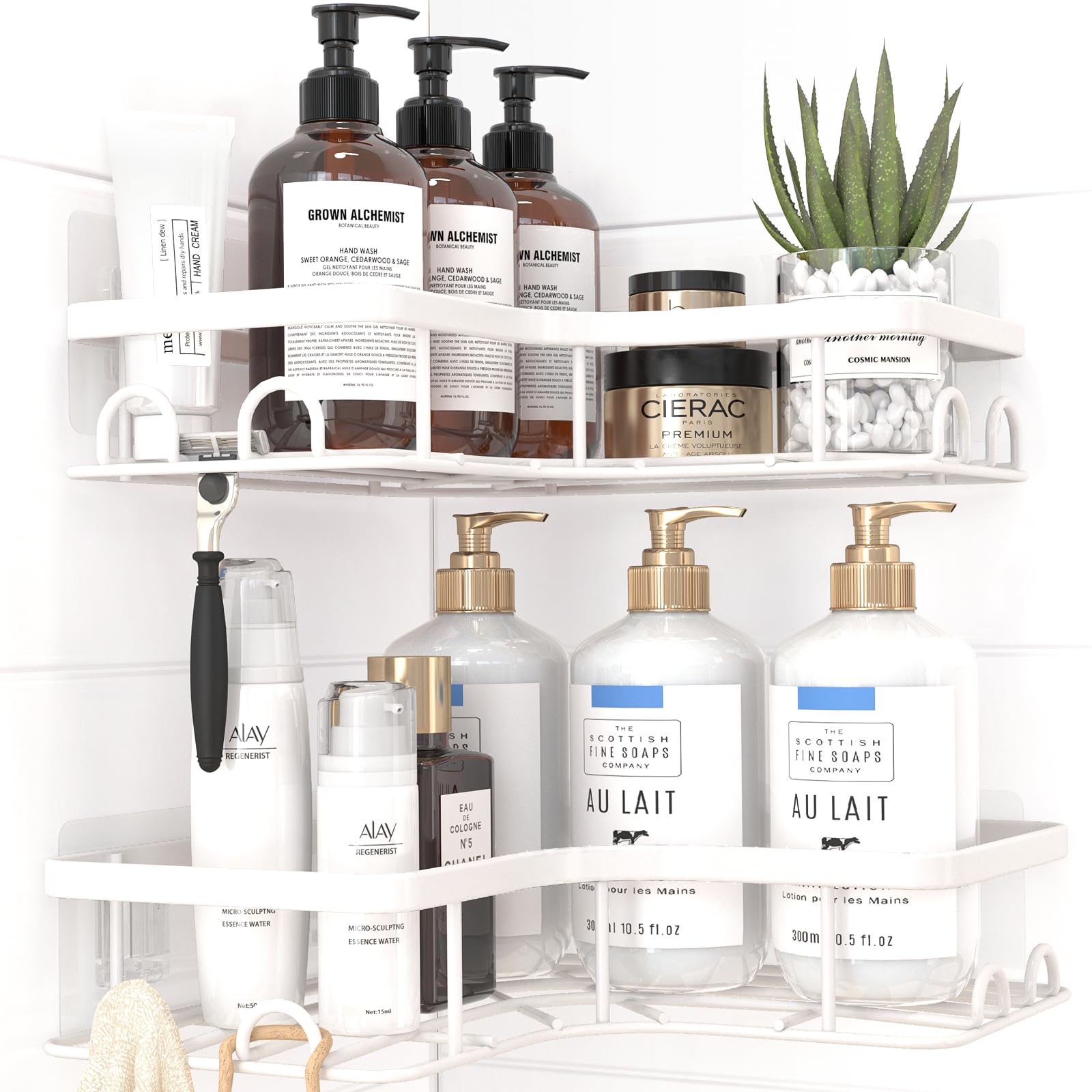 Kitsure Corner Shower Caddy – 2 Pack Rustproof Stainless Steel Organizer