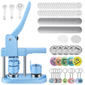 KEYSAFER Button Maker Machine - 3-in-1 DIY Badge Press Kit with 300 Pieces