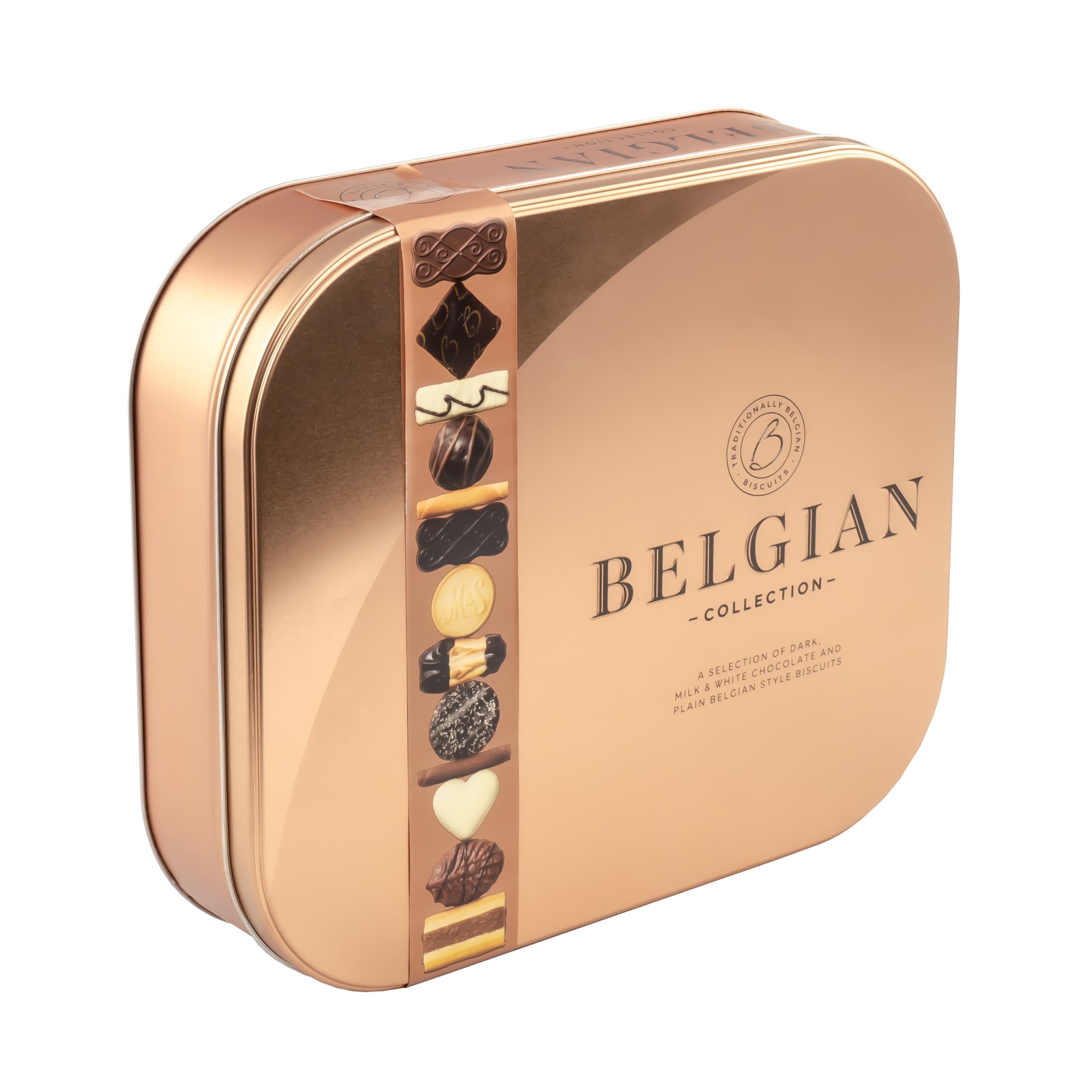 Jolof Store Belgian Chocolate Biscuit Collection Tin - Assorted 500g