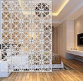BMIDRUT 12-Piece White Hanging Room Divider | DIY Wood-Plastic Screen Panels