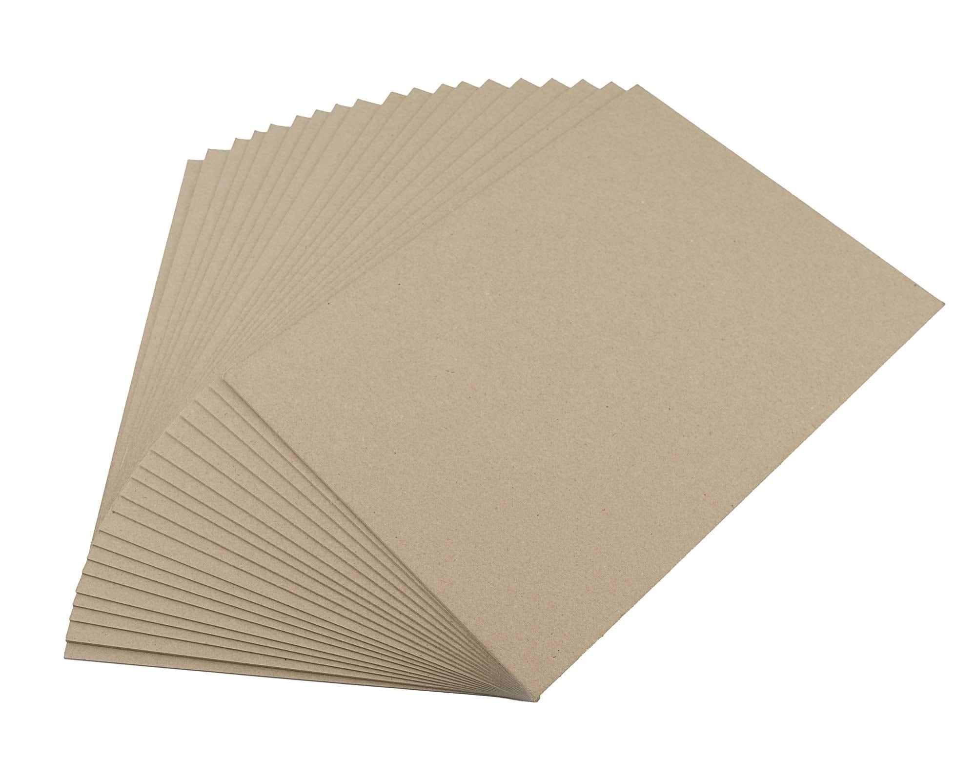 House of Card & Paper Grey Kraft Board A5 1500micron 945gsm - 20 Pack