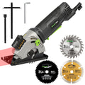 GALAX PRO Mini Circular Saw - 580W Power Tool with Laser Guide & 3 Blades