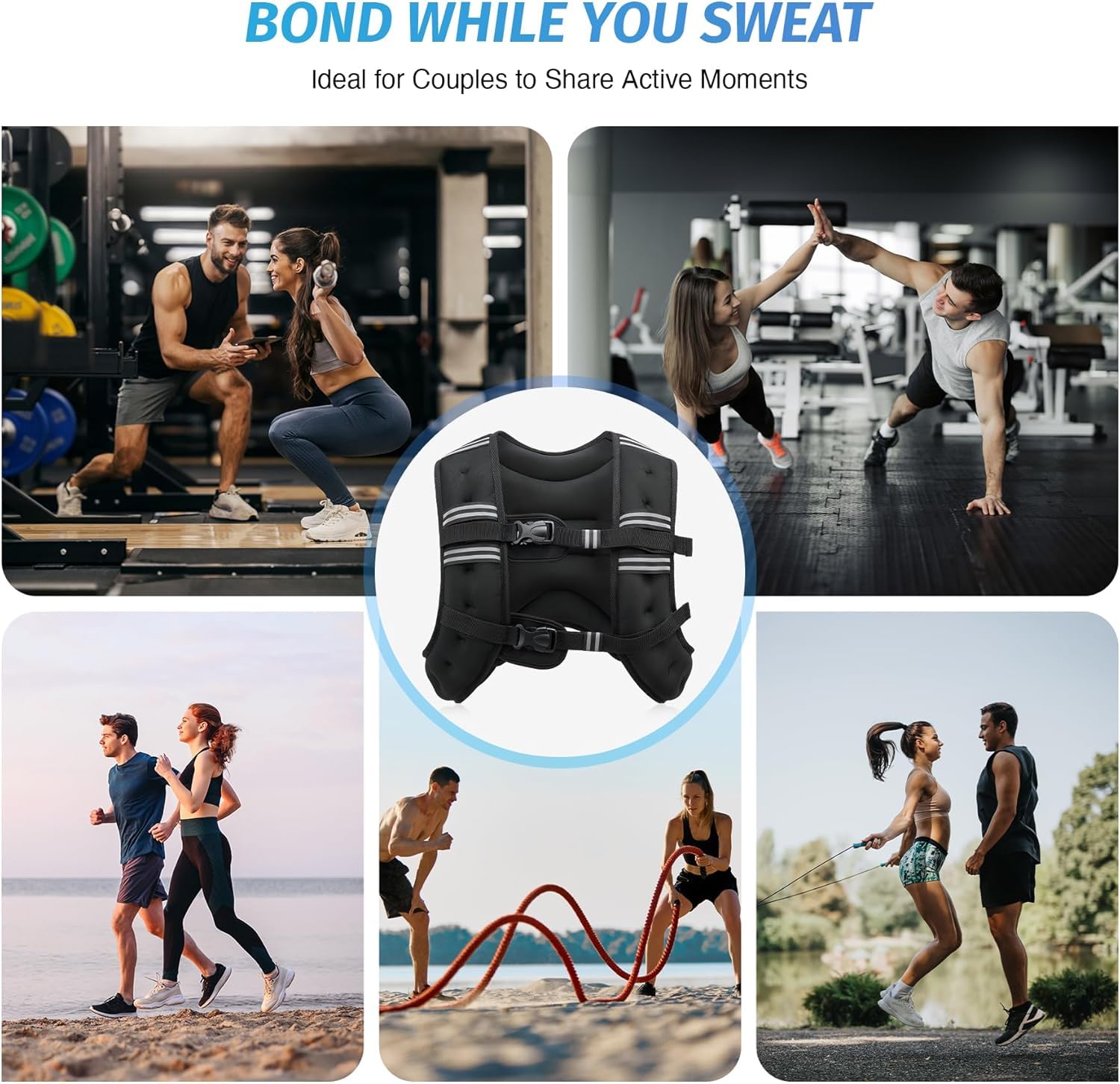 Zelus 11kg Weighted Vest – Adjustable Neoprene Strength Training Gear