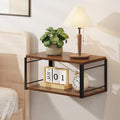 THYGIFTREE Floating Nightstand – Solid Wood Wall Mounted Bedside Table