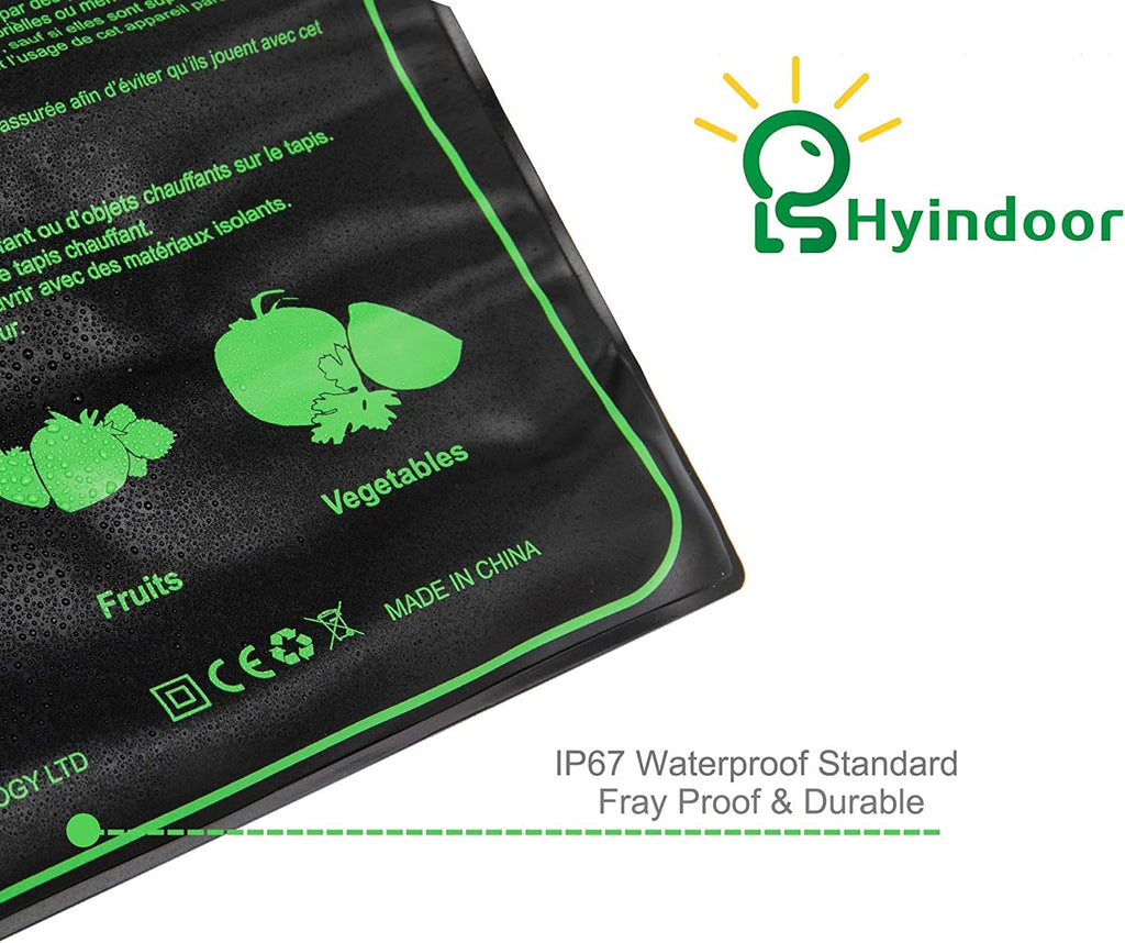 Hyindoor Seedling Heat Mat with Digital Thermostat for Germination
