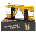Oaksea AK47 Whiskey Decanter Set with 2 Glasses – Military Gift for Men