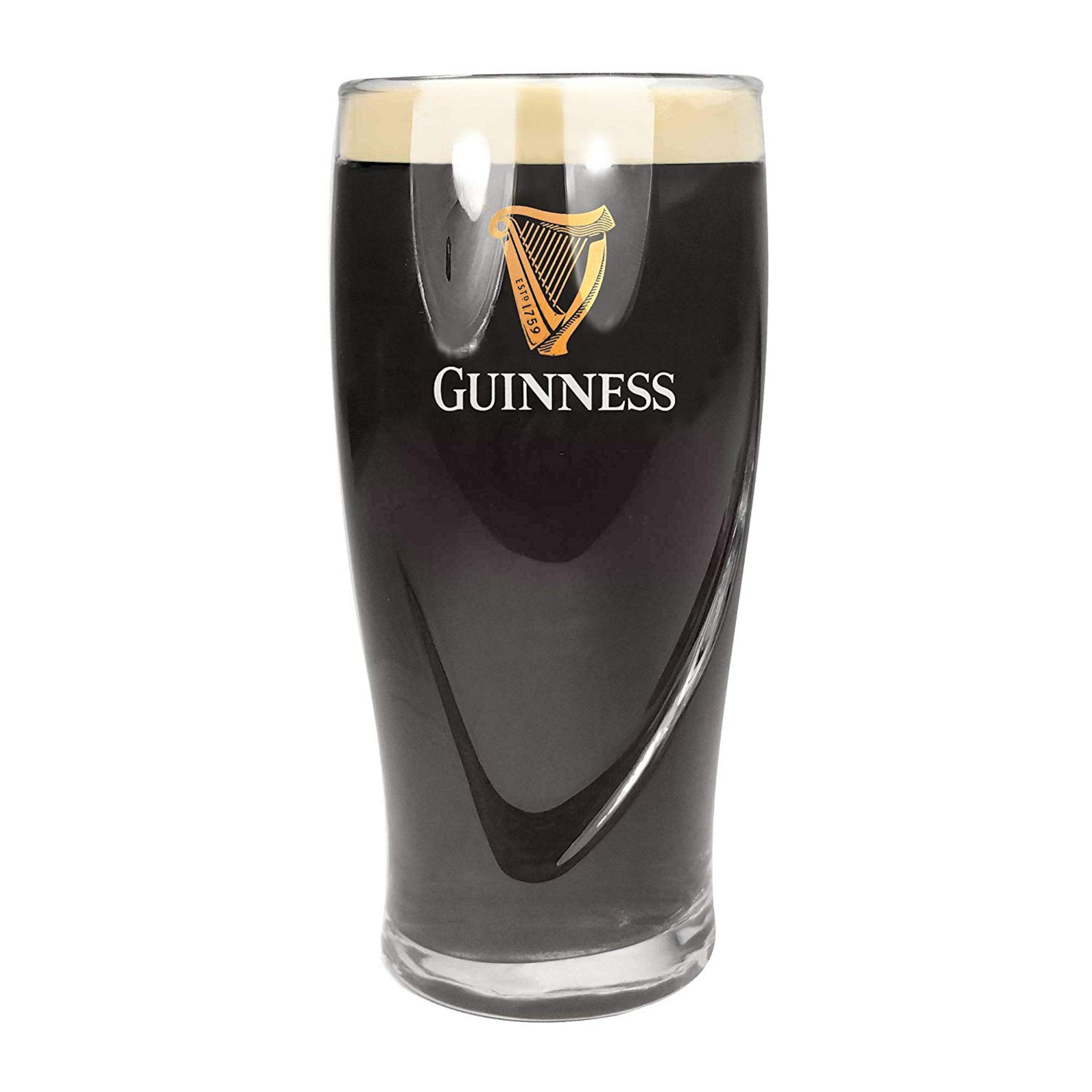 Guinness Official Embossed Pint Beer Glass Set of 4 – 568ml Barware