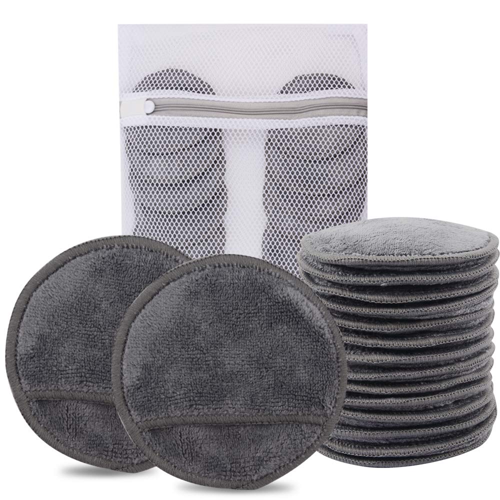 KinHwa Reusable Makeup Remover Pads | 14 Pack Microfibre Face Cloths