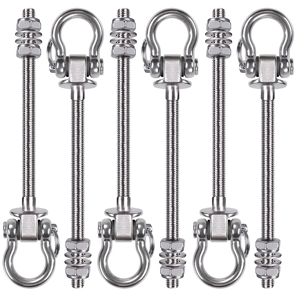 BeneLabel 6pcs Swing Hanger Kit – 304 Stainless Steel 1800lb Hanging Bolts