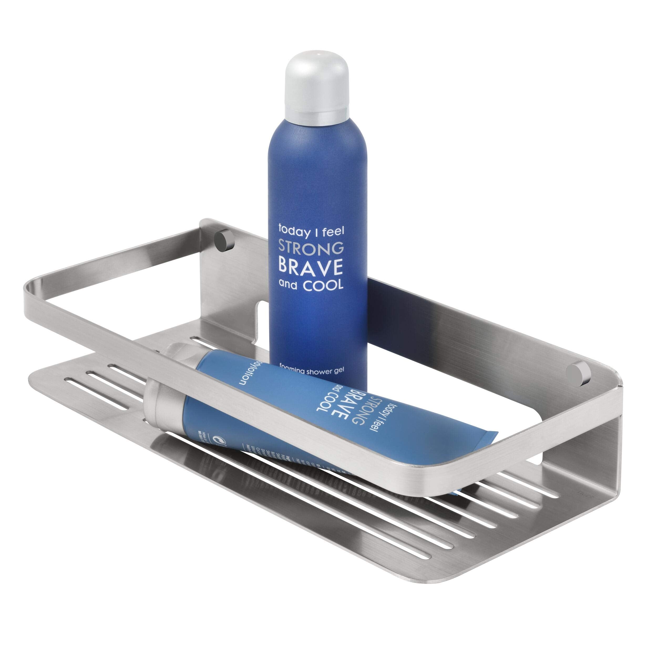 Tiger Caddy Shower Basket | Brushed Stainless Steel Bathroom Organizer