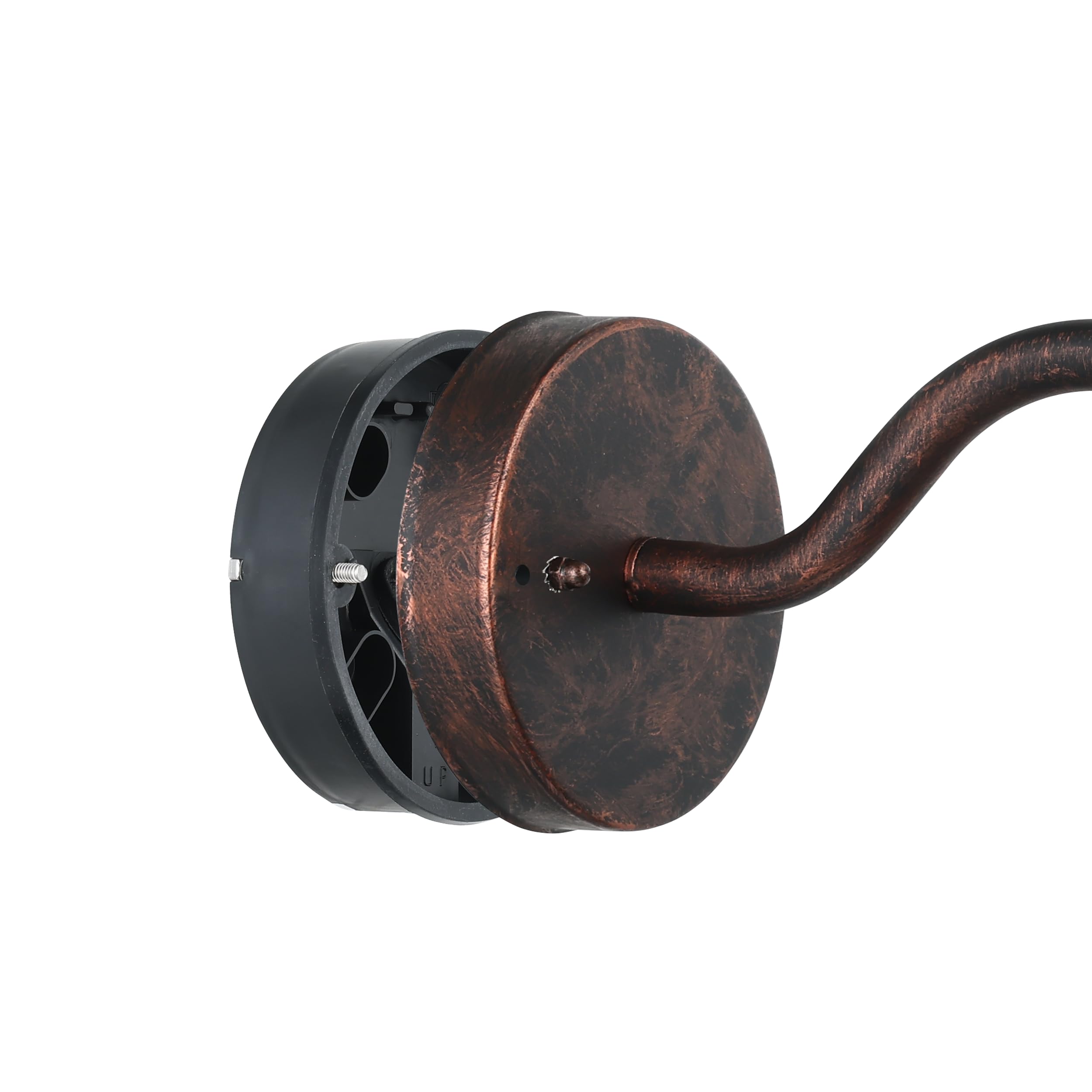 Eglo Melogoa Outdoor Wall Light | Antique Copper Vintage Porch Lantern
