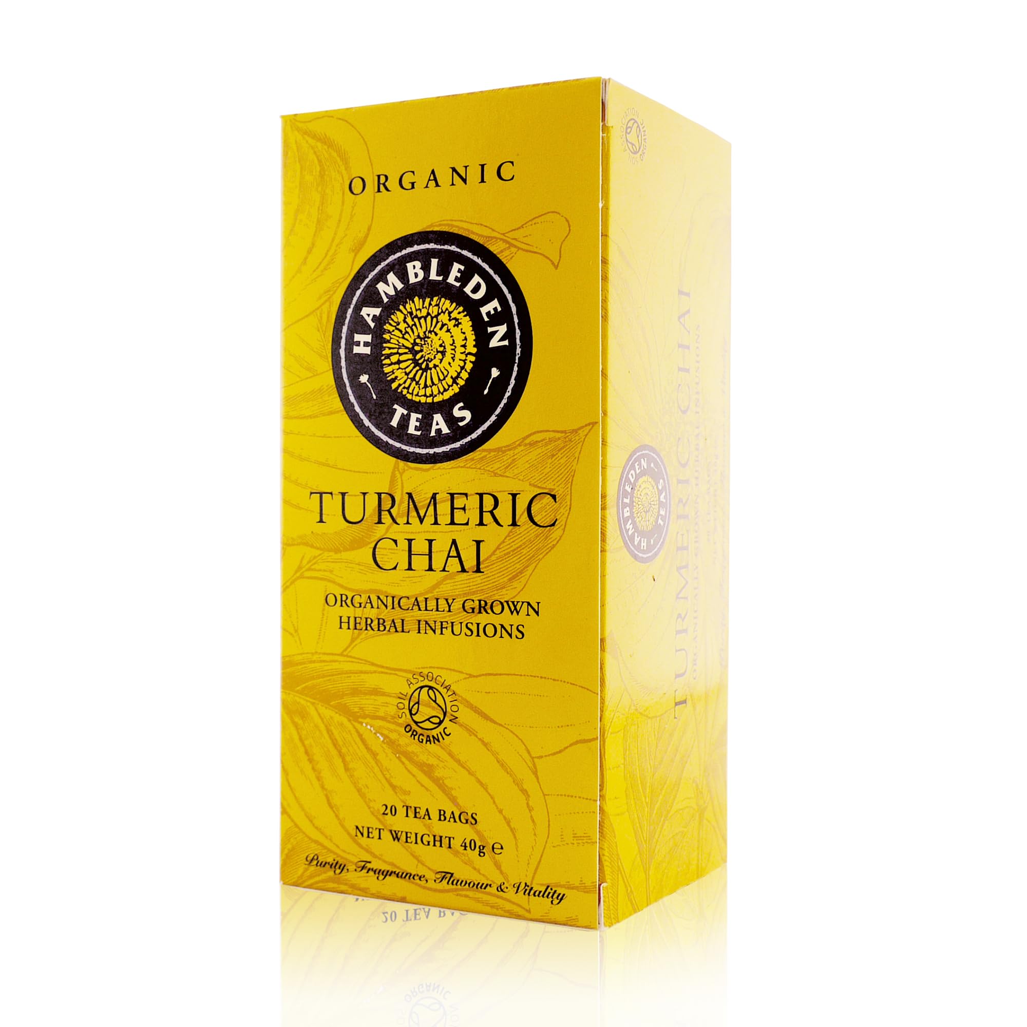 Hambleden Teas Organic Turmeric Chai - 120 Teabags (Pack of 6)
