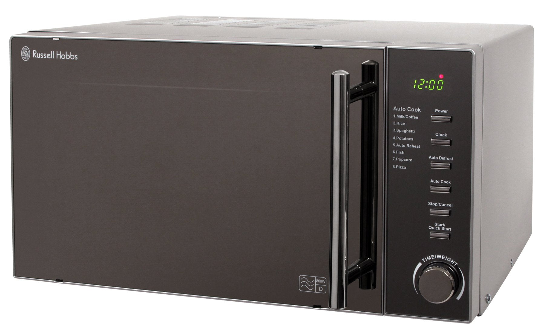 Russell Hobbs RHM2017 20L 800W Digital Microwave – Silver with Auto Defrost