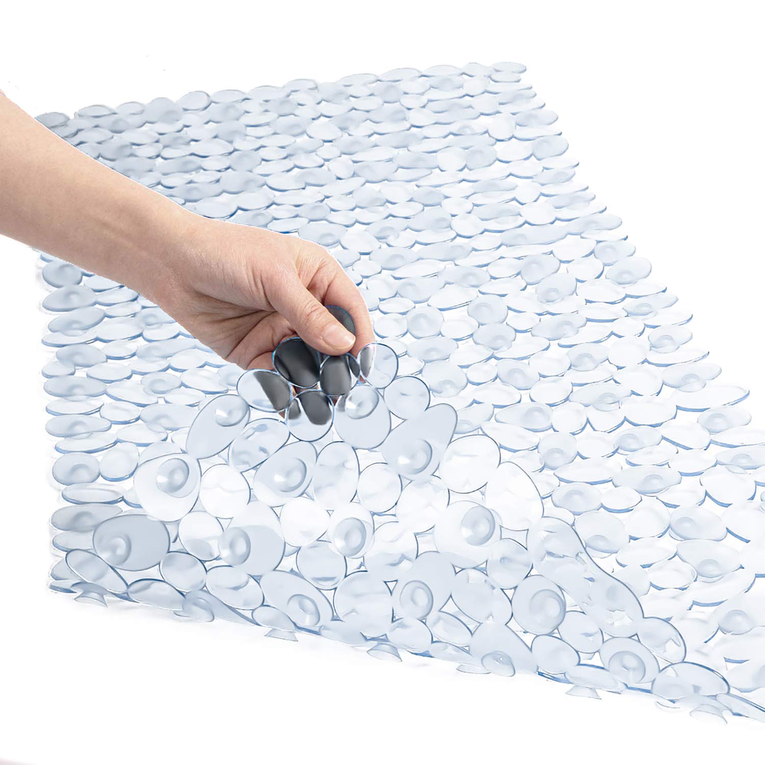 WELTRXE Extra Large Pebble Bathtub Mat – Anti-Slip Machine Washable Mat