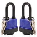SEPOX Weatherproof Outdoor Padlock – Heavy Duty Long Shackle, 2 Pack