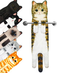 PAT JUUMG Funny Cat Hand Towel – Absorbent Hanging Kitchen & Bathroom Decor