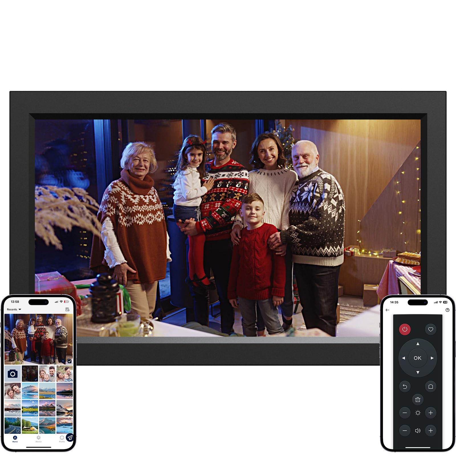 Ckypad 15.6 Inch WiFi Digital Photo Frame | 1080p HD Touch Screen 64GB