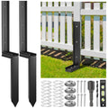 Housolution Steel Fence Post Repair Kit | Heavy-Duty Ground Anchor Stake