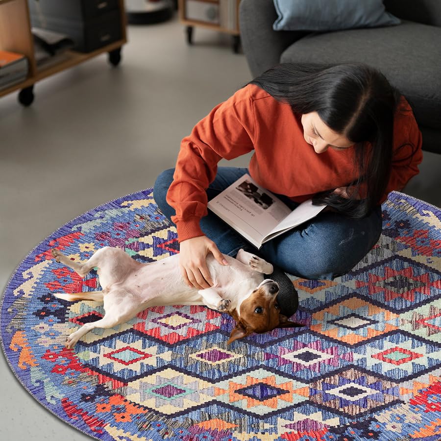 Netline Home Loomx Machine Washable Turkish Area Rug - Classic Oriental Design