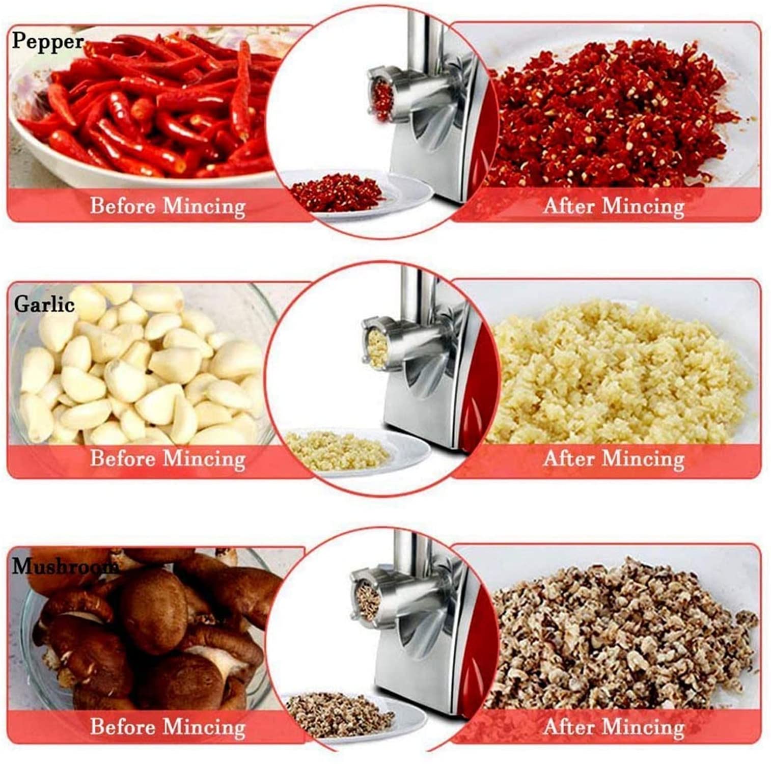 IMURZ Electric Meat Grinder – 2800W Household Sausage Maker & Mincer