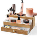 BYUNER Hair Tool Organizer with Drawer | Acrylic Hairdryer & Hot Tool Holder
