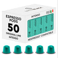BrewBlack Intenso Coffee Pods – 50 Aluminium Nespresso Compatible Capsules