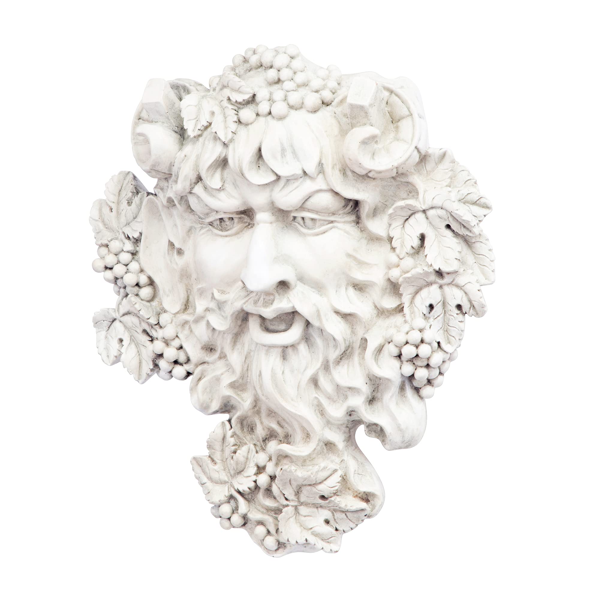 Design Toscano Bacchus God of Wine Greenman Wall Sculpture - Antique Stone