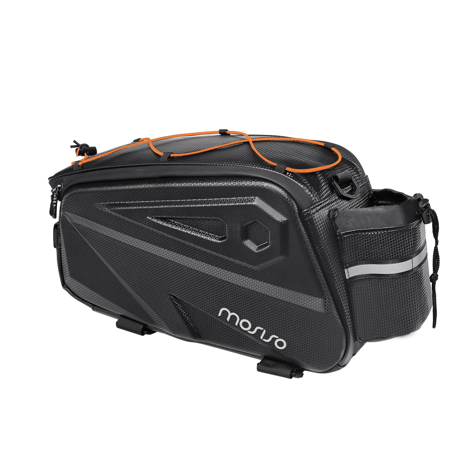 MOSISO 14L Waterproof Bike Rack Bag – EVA Rear Seat Trunk Pannier, Black