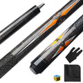 ASMPCUE 58" Canadian Maple Pool Cue | 13mm Tip Irish Linen Wrap - Gray