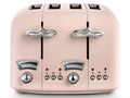 De'Longhi 4-Slice Toaster – Pink Plastic with Variable Browning Control