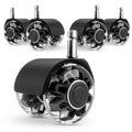 Replacement Office Chair Wheels 1000 kg - 10 x 22 mm Wheels for Office Chairs, Smooth and Quiet Hard Floor Castors
